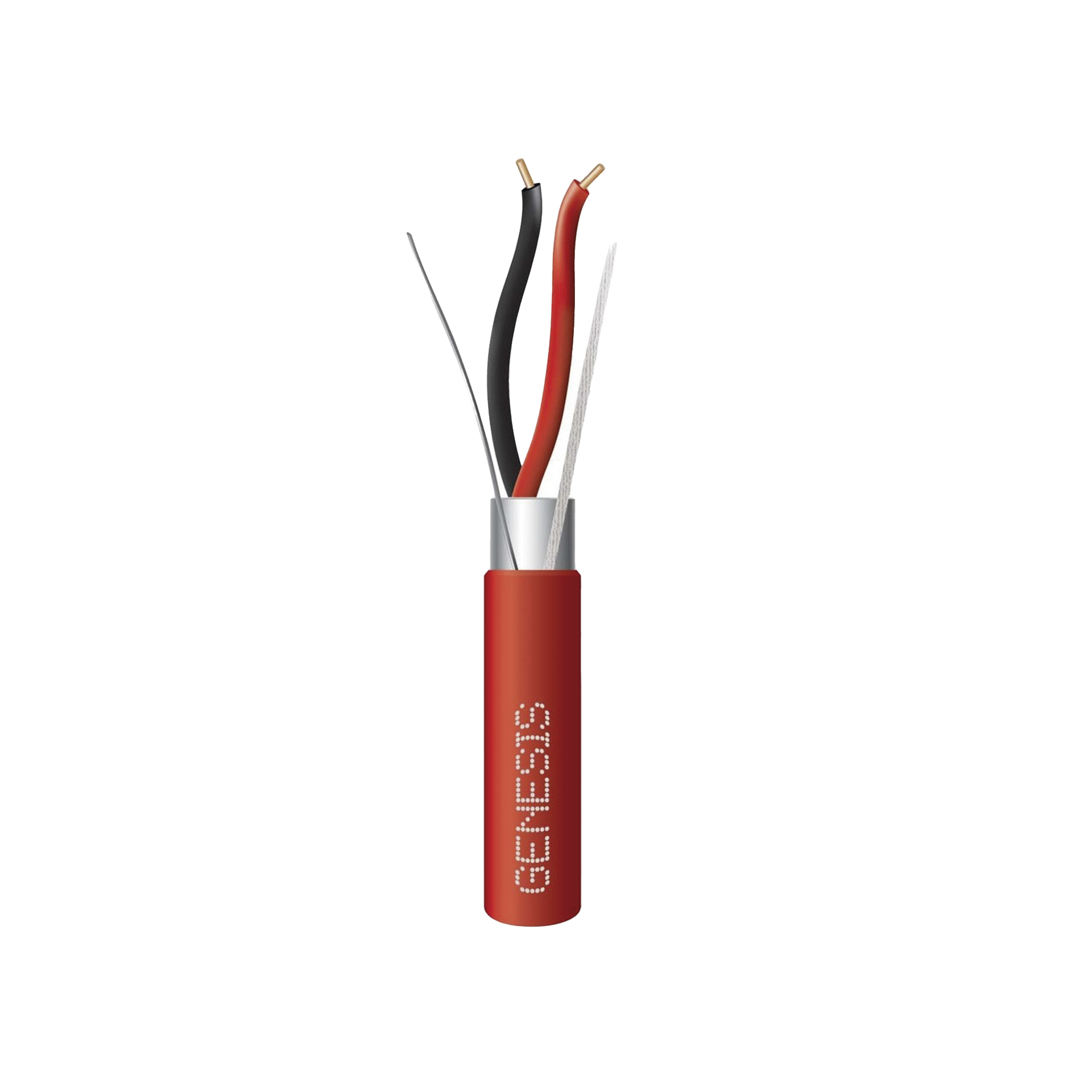 Bobina de Alambre 152 Metros / 2 x 16 AWG Blindado / PLENUM / Para Alarmas de Incendio