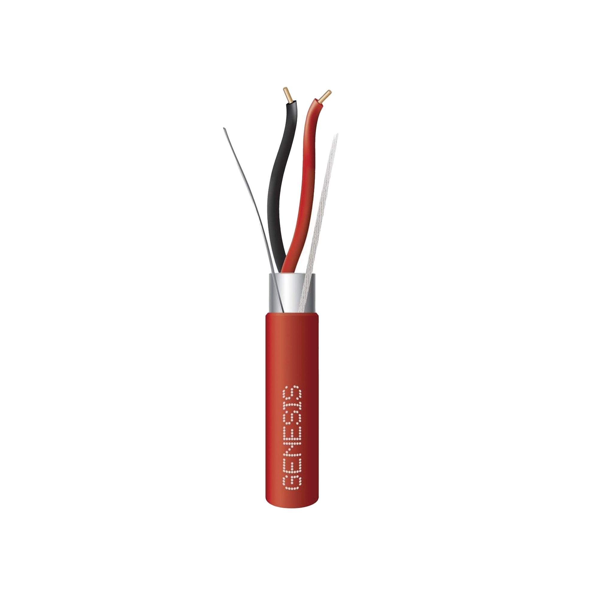 Bobina de Alambre 152 Metros / 2 x 16 AWG Blindado / PLENUM / Para Alarmas de Incendio