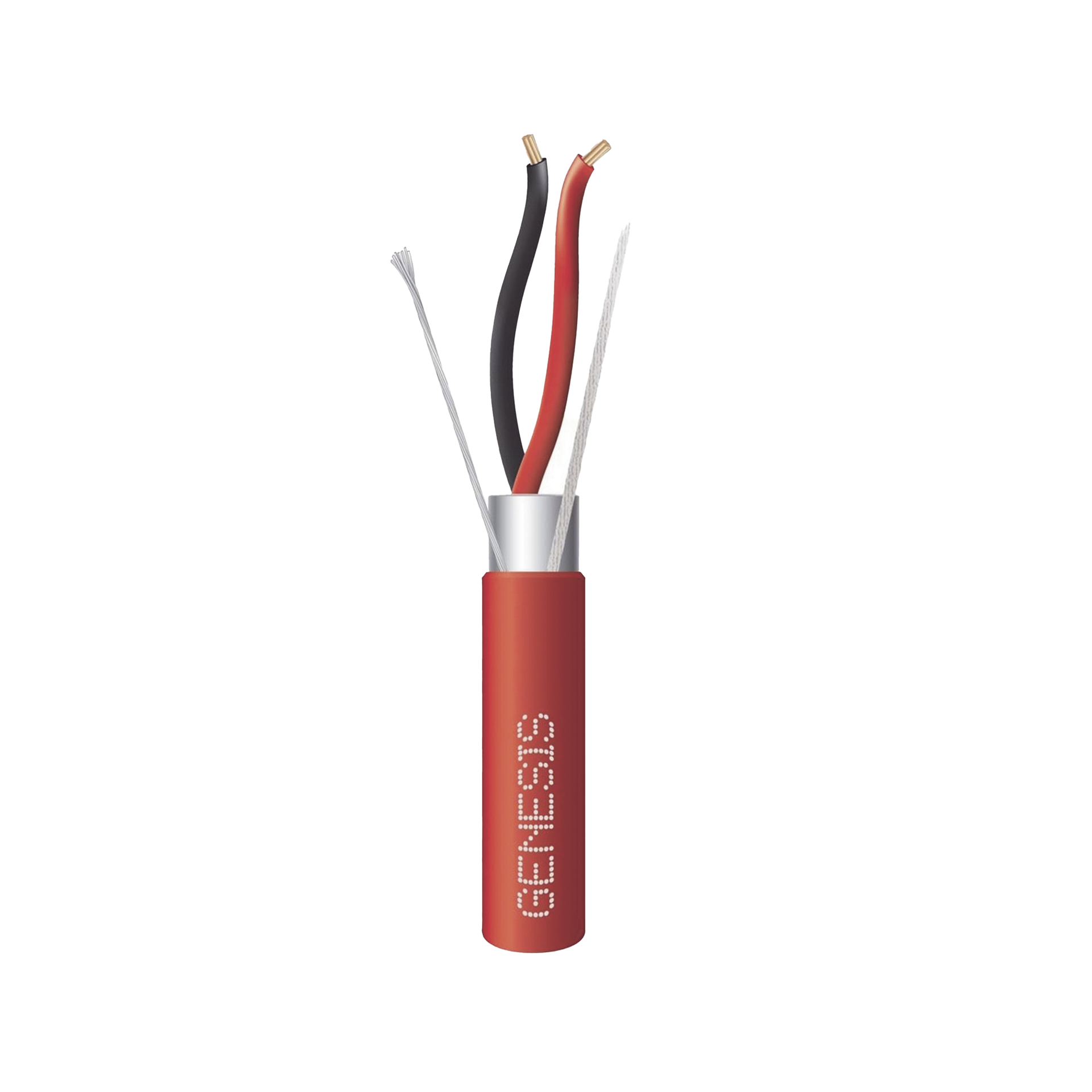 Carrete de 305 Metros de Cable / 2 x 14 AWG / Plenum / BLINDADO / Tipo FPLP / Color Rojo / Para Aplicaciones en Sistemas de DetecciÃ³n de Incendio y Sistemas de EvacuaciÃ³n