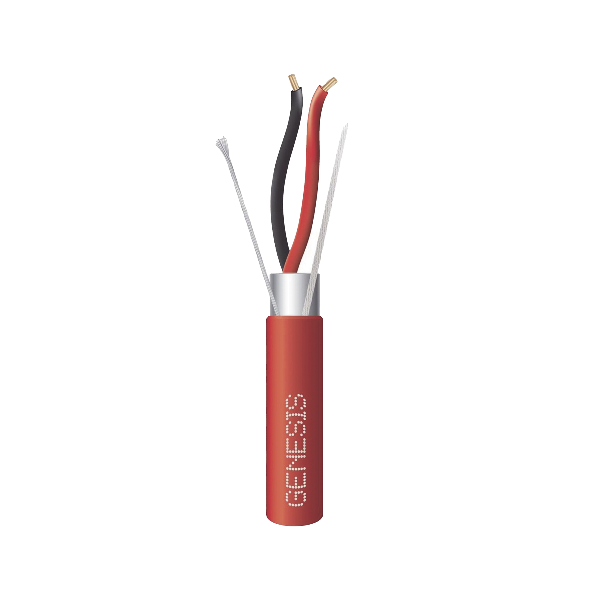 Carrete de 305 Metros de Cable / 2 x 14 AWG / Plenum / BLINDADO / Tipo FPLP / Color Rojo / Para Aplicaciones en Sistemas de DetecciÃ³n de Incendio y Sistemas de EvacuaciÃ³n