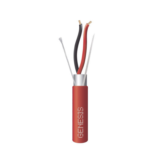 Carrete de 305 Metros de Cable / 2 x 14 AWG / Plenum / BLINDADO / Tipo FPLP / Color Rojo / Para Aplicaciones en Sistemas de DetecciÃ³n de Incendio y Sistemas de EvacuaciÃ³n