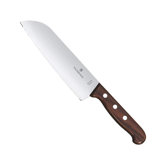 Cuchillo Santoku Wood de 17 cm, Filo con Corte Recto, Estilo JaponÃ©s