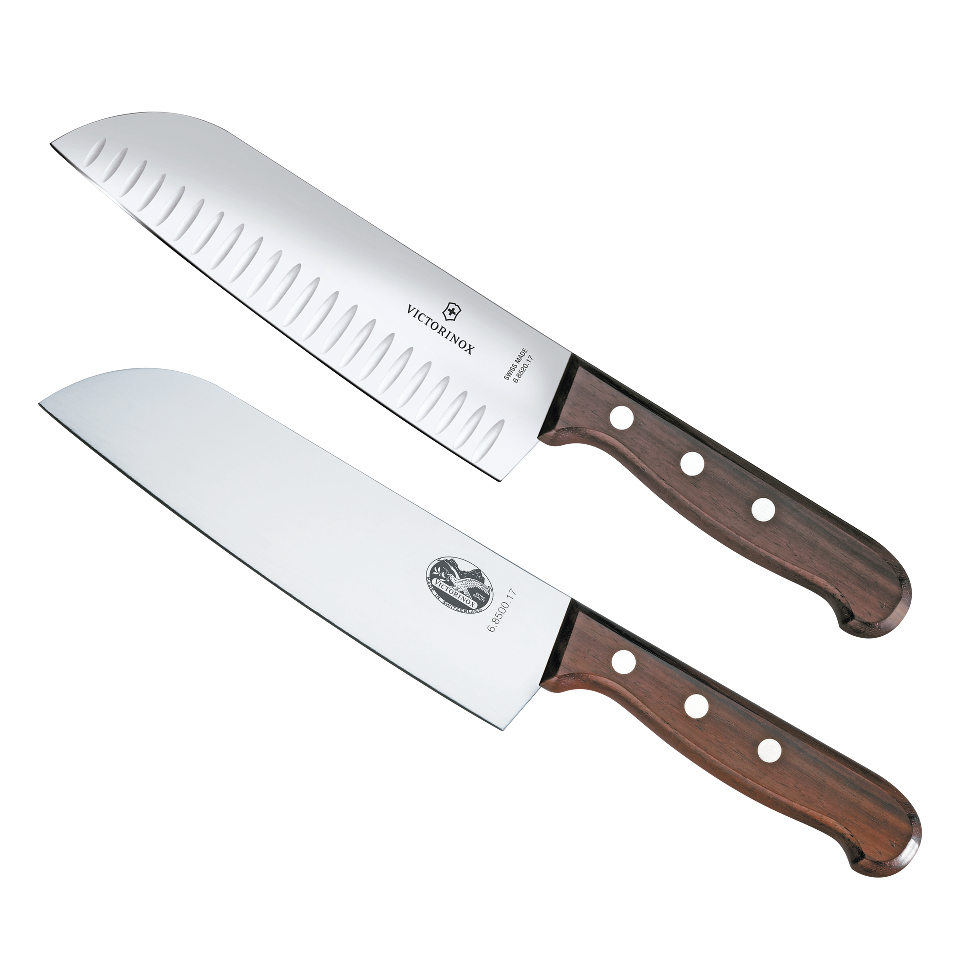 Set de 2 Cuchillos Santoku Wood de Mango de Madera Palissandro Victorinox. La combinaciÃ³n Ideal para La Cocina.