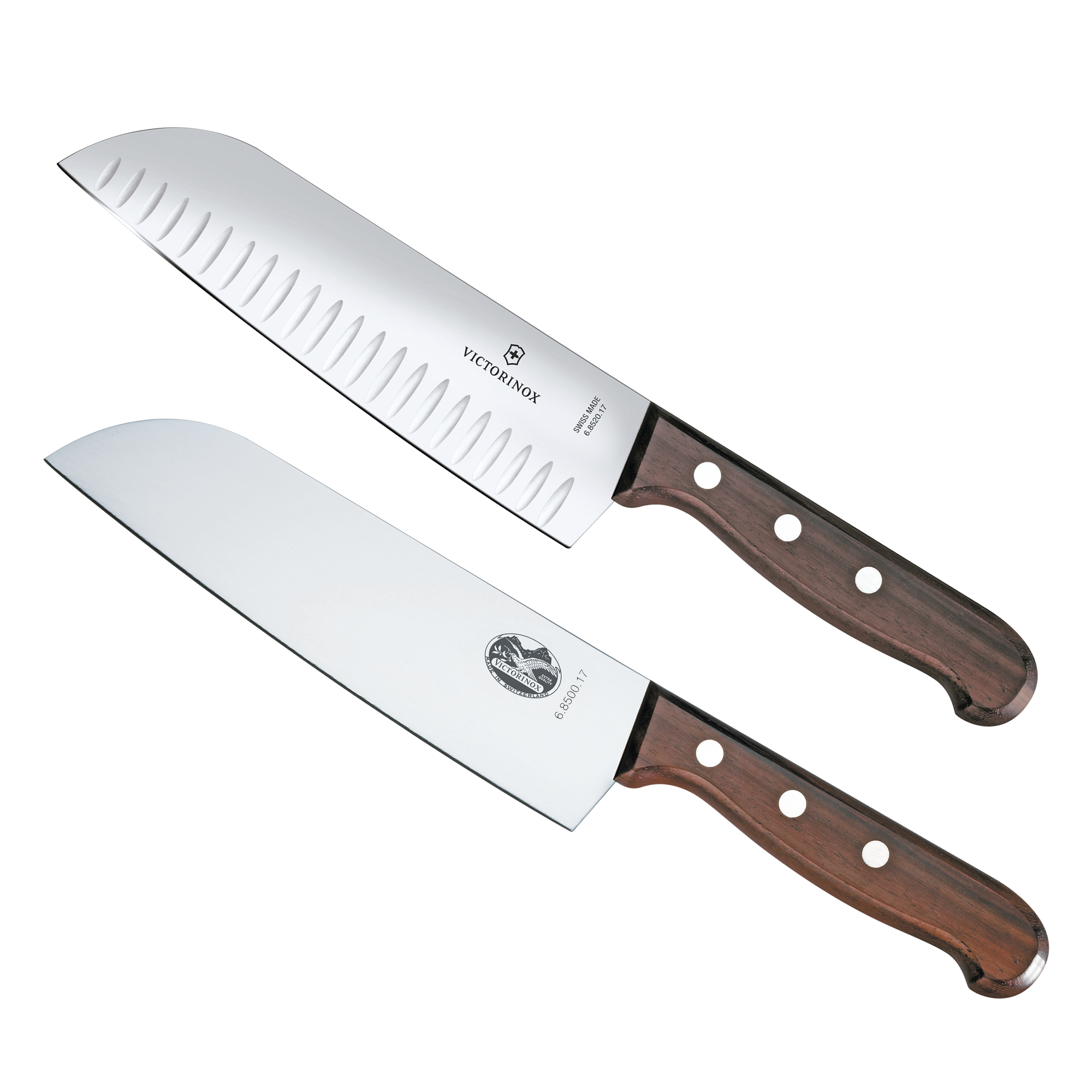 Set de 2 Cuchillos Santoku Wood de Mango de Madera Palissandro Victorinox. La combinaciÃ³n Ideal para La Cocina.