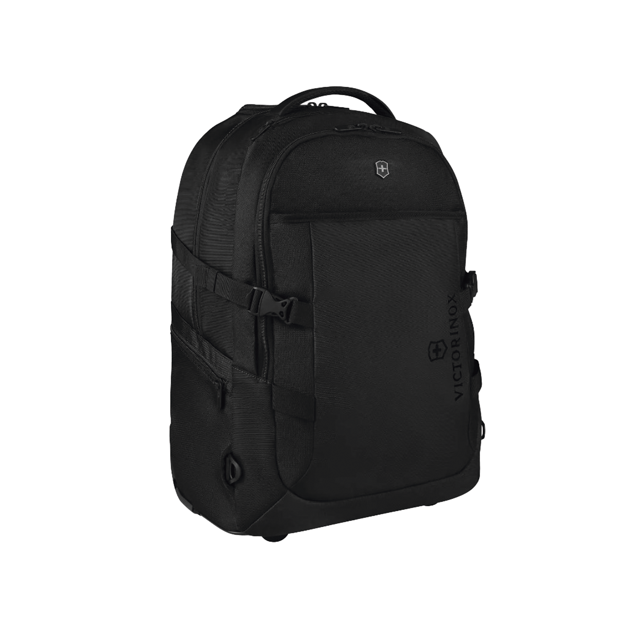 Mochila VX Sport EVO con Ruedas, Mango TelescÃ³pico y Correas al Hombro. Fabricada en PoliÃ©ster Negro repelente al Agua. Backpack on Wheels.