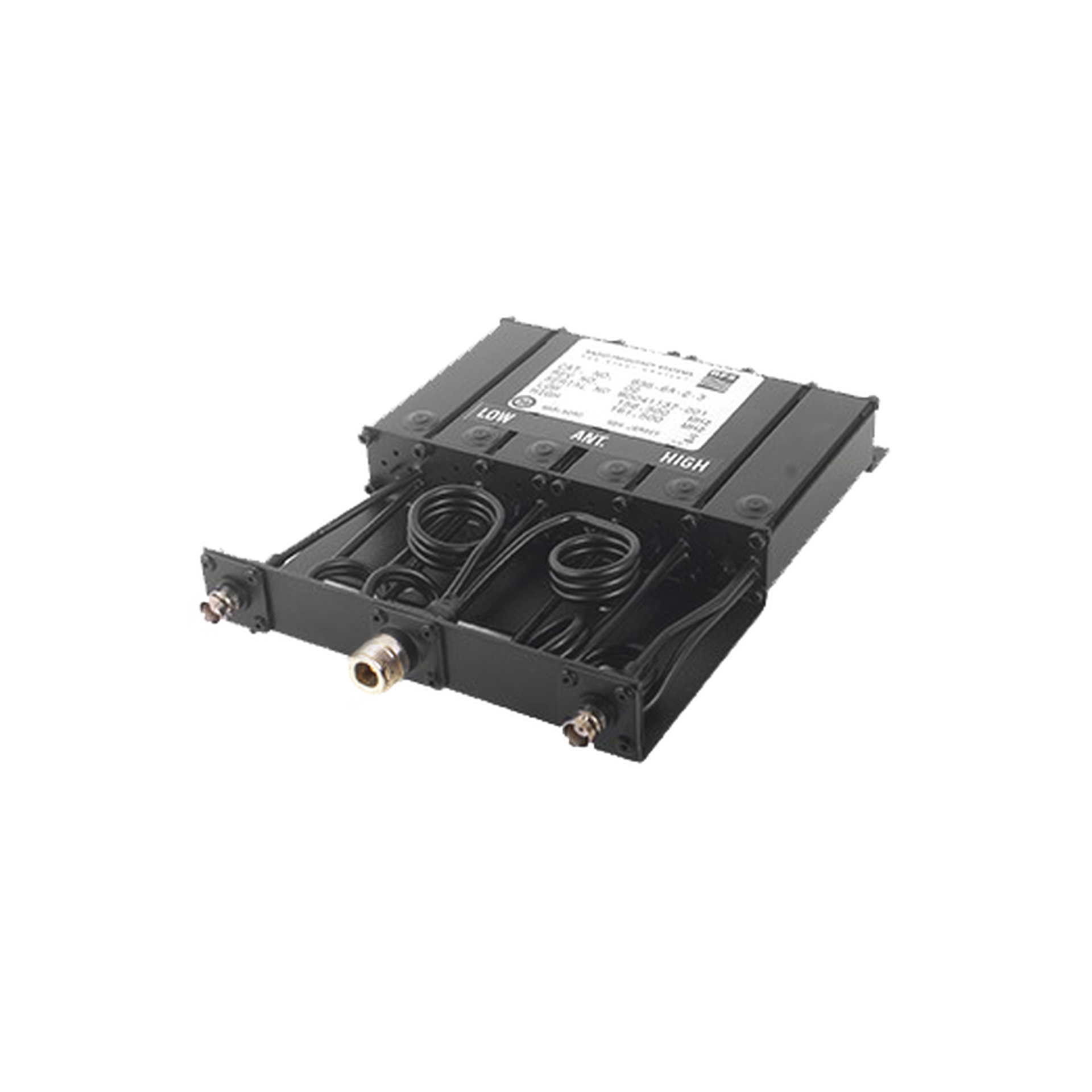 --DESCONTINUADO--Duplexer Compacto de Rechazo de Banda, 164-174 MHz, 6 cavidades, 50 Watt.