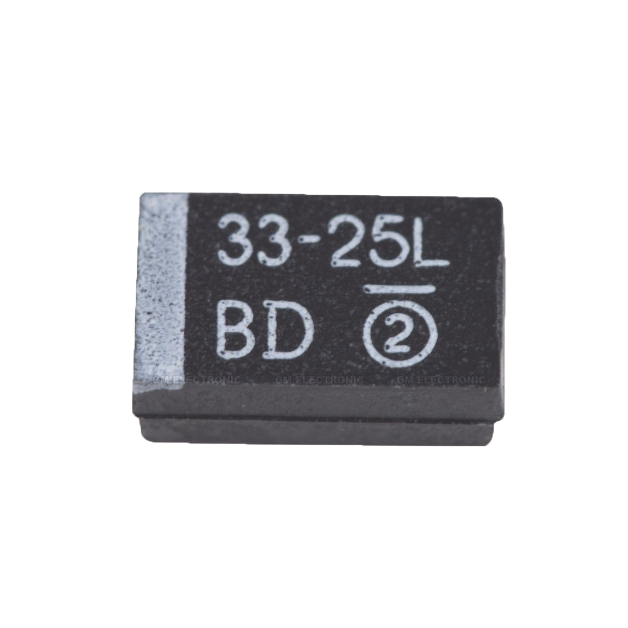 Capacitor ElectrolÃ­tico de Tantalio SMD (2917) de 33 ÂµFd, 25 Volt, para Amplificador PA3-1FE-RXRF.