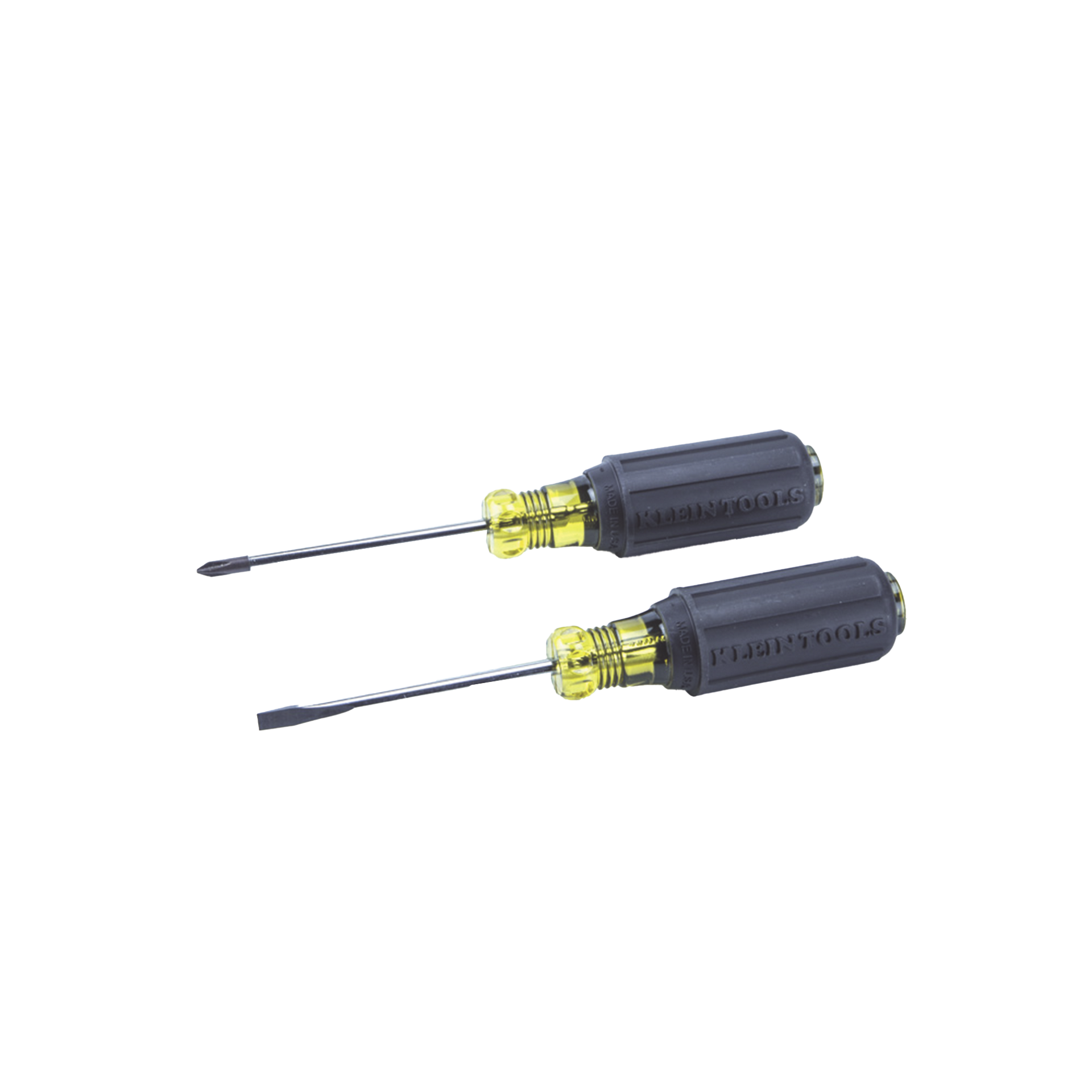 Juego de 8 Desarmadores con Mango Cushion-Gripâ¢: 2 de punta Plana de 1/4'' (6.4 mm) y 5/16'' (7.9 mm); 2 de punta Cabinet de 5/16'' (7.9 mm) y 3/16'' (4.8 mm); tres de punta Phillips n.Âº 1, n.Âº 2 y n