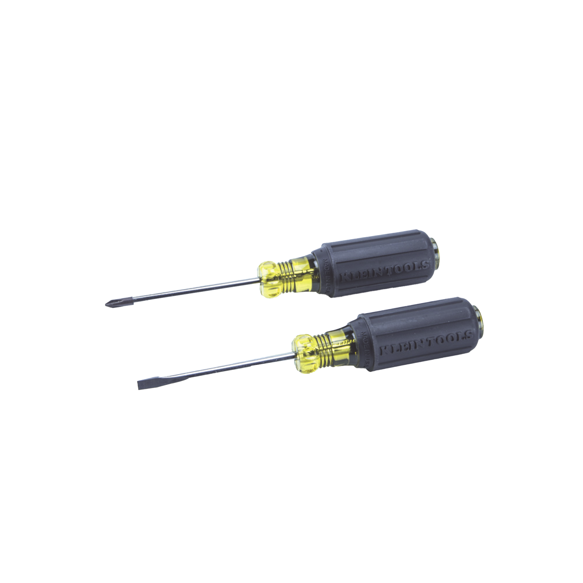 Juego de 8 Desarmadores con Mango Cushion-Gripâ¢: 2 de punta Plana de 1/4'' (6.4 mm) y 5/16'' (7.9 mm); 2 de punta Cabinet de 5/16'' (7.9 mm) y 3/16'' (4.8 mm); tres de punta Phillips n.Âº 1, n.Âº 2 y n