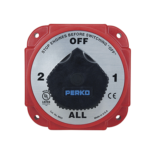 Switch Selector de BaterÃ­a y Alternador de Servicio Pesado, para Sistemas ElÃ©ctricos Marinos
