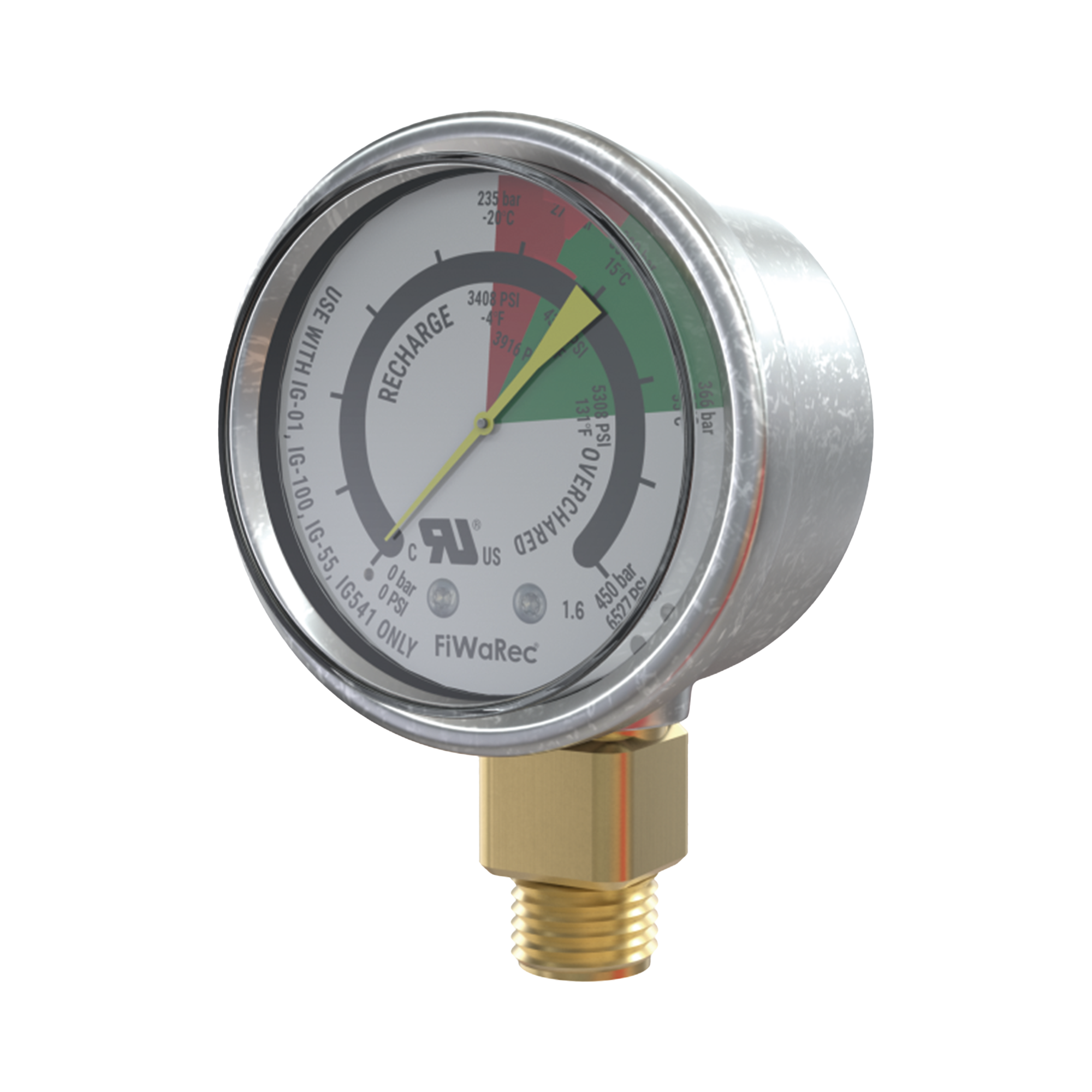 ManÃ³metro de Contacto â?? ArgÃ³n/NitrÃ³geno â?? 4351 PSI (300 bar) N.O â?? Baja presiÃ³n