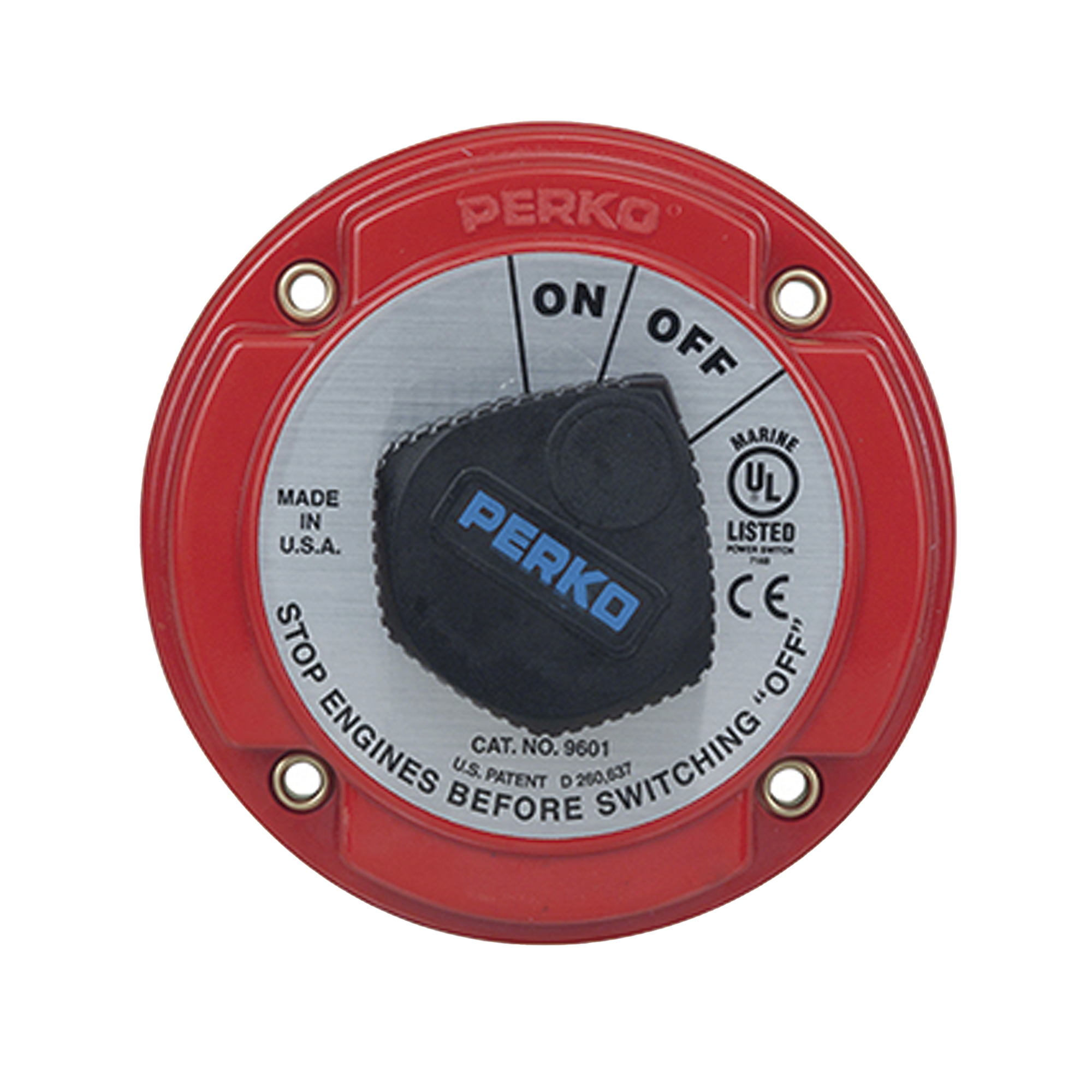 Switch Selector de BaterÃ­a On / Off de Servicio Mediano, para Sistemas ElÃ©ctricos Marinos
