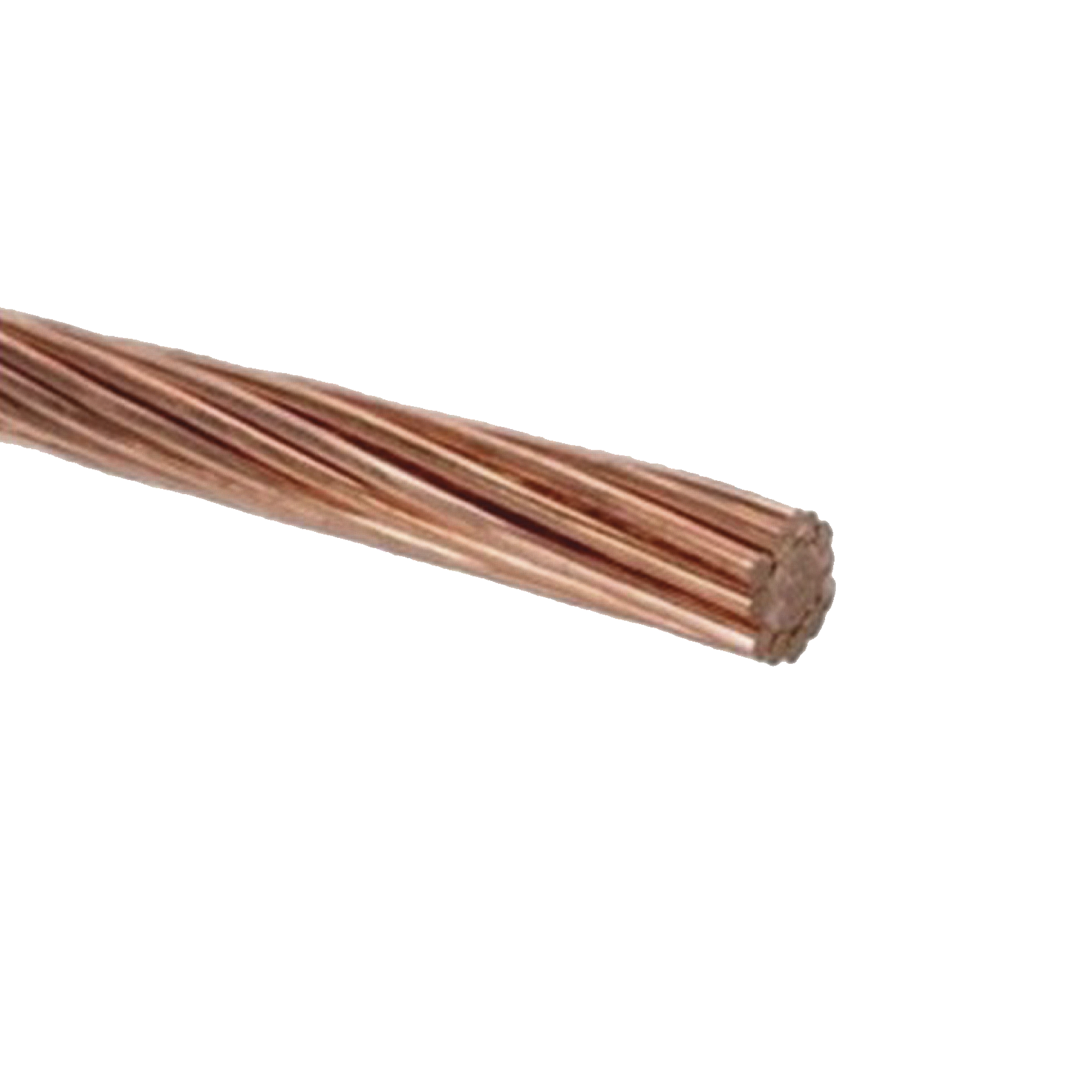 Cable de Cobre Desnudo Semiduro 7 Hilos, Cal. 6 AWG, Rollo de 100 m.