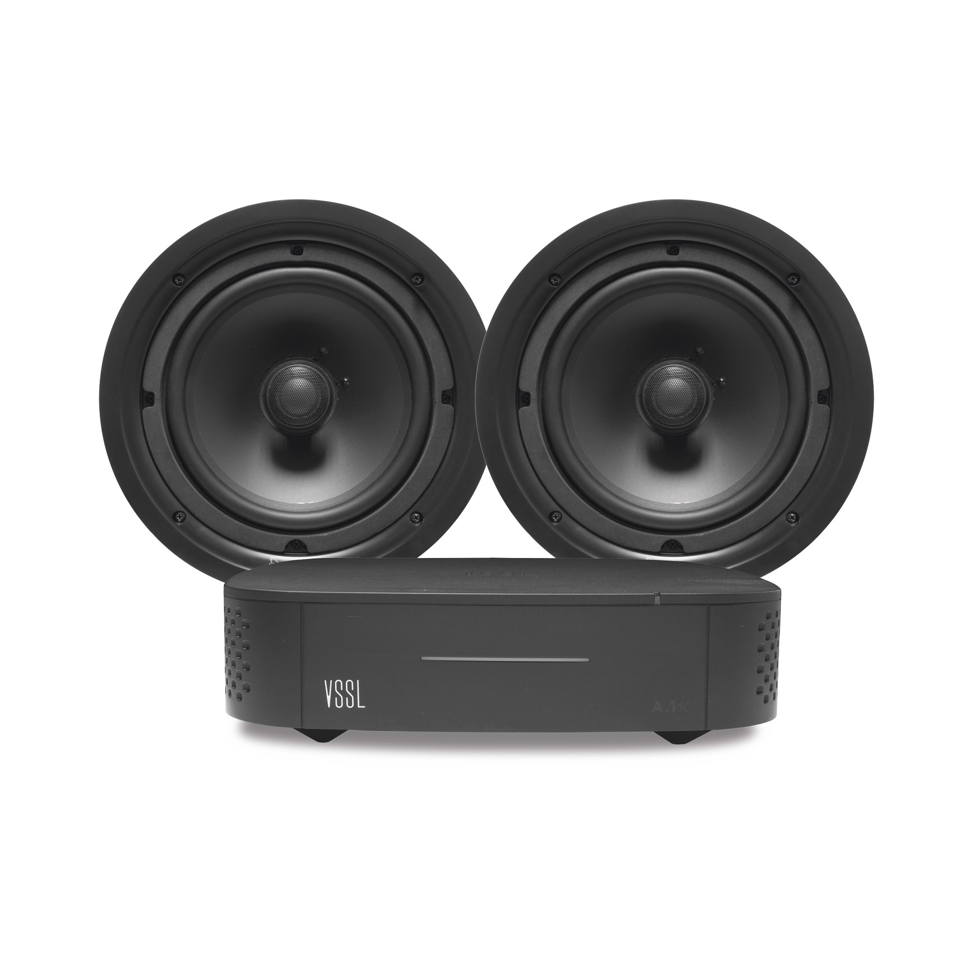 KIT Amplificador VSSL A1X | 2 Bocinas para Plafón de 6in TruAudio PP6