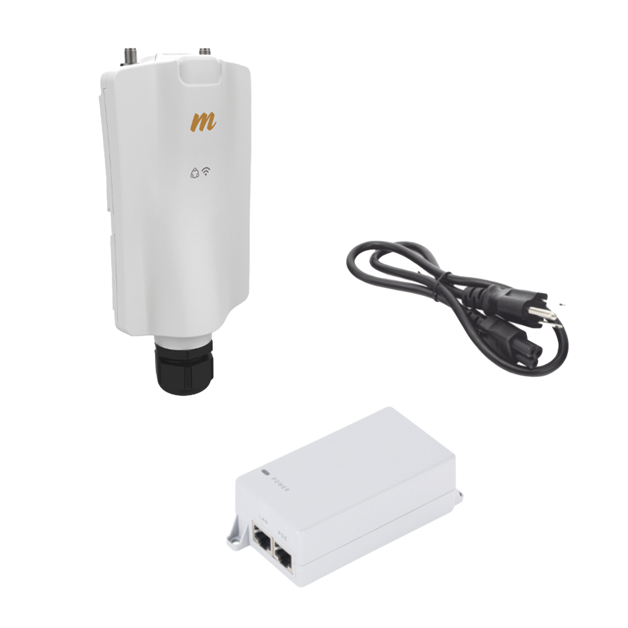 Kit de radio A5x, 700 Mbps, hasta 64 usuarios concurrentes,  Monitoreo a travez de la nube, incluye POE24V y cable de alimentaciÃ³n PCC53