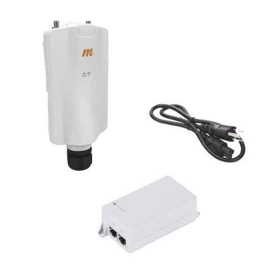 Kit de radio A5x, 700 Mbps, hasta 64 usuarios concurrentes,  Monitoreo a travez de la nube, incluye POE24V y cable de alimentaciÃ³n PCC53