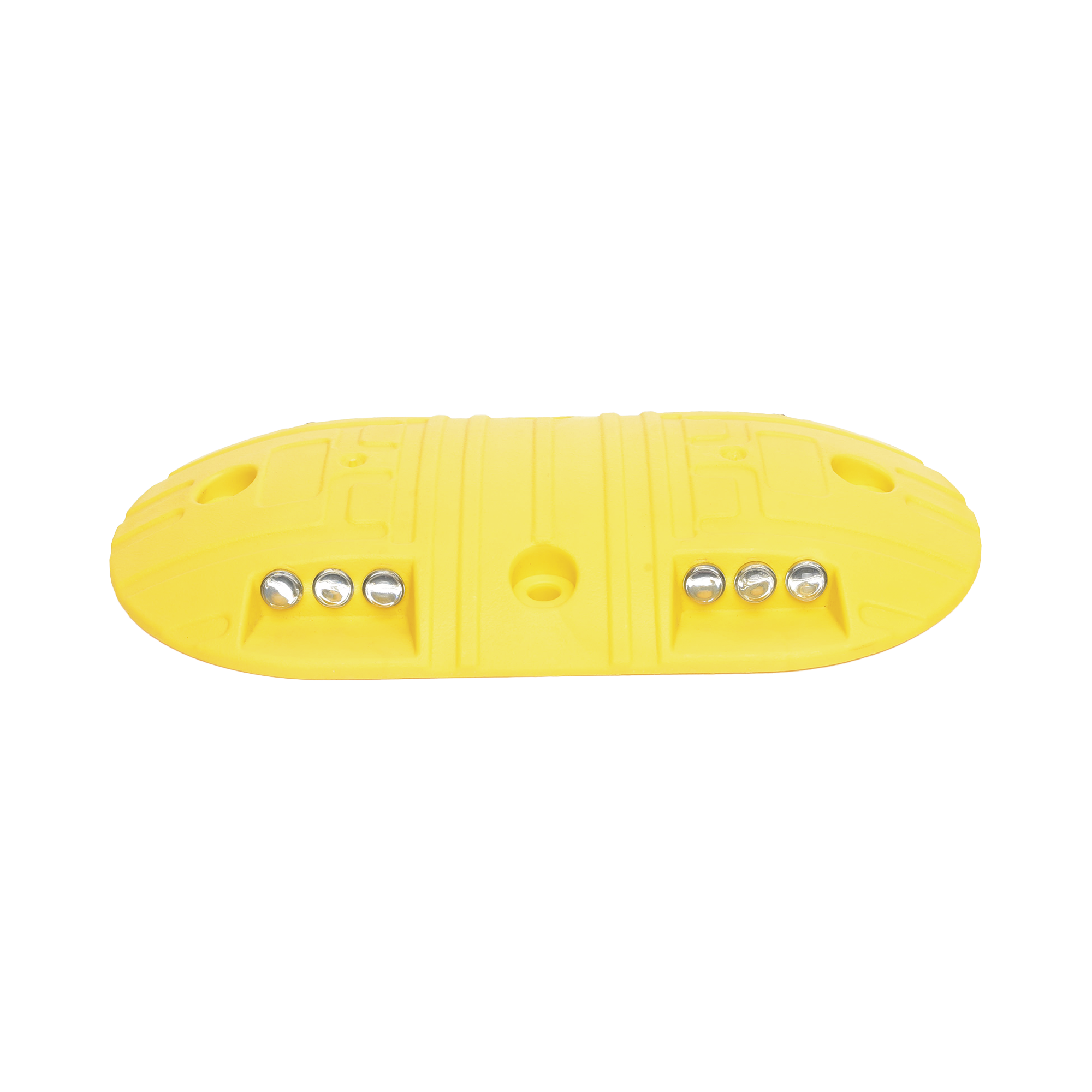 Boya D / Plastico Duradero / Amarilla / 4 Orificios / LEDS REFLEJANTES / 20 Toneladas.