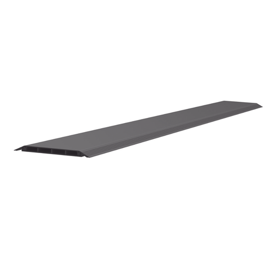 Canaleta de Piso de 4 VÃ­as, Material PVC RÃ­gido, 6 ft de largo, 176 mm de Ancho, Color Negro