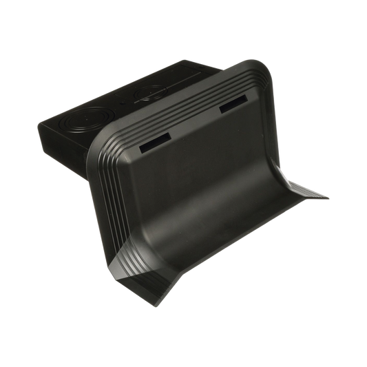 Accesorio de ConexiÃ³n a Pared, Para Uso con Canaleta de Piso AFR4BCBL6, Material PVC RÃ­gido, Color Negro