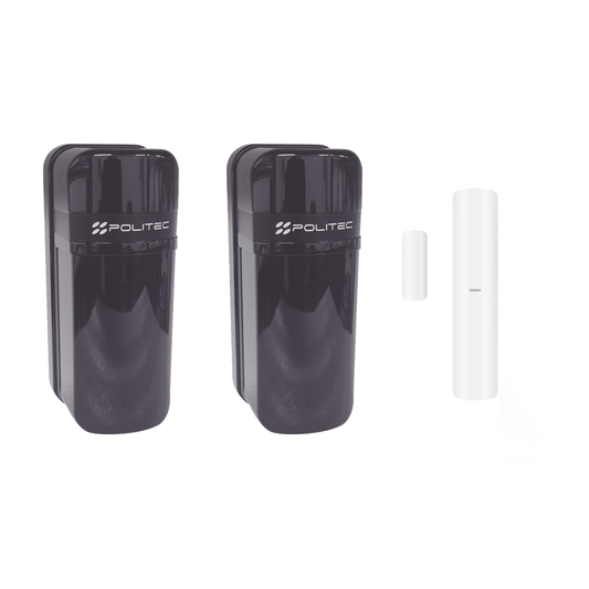 Detector FotoelÃ©ctrico (A baterÃ­as) / 0 Falsas Alarmas / Alcance de 60m de Exterior y  350m en interior / FÃ¡cil AlineaciÃ³n / Compatible con panel AXPRO/ Incluye DS-PDMC-EG2-WB(B)