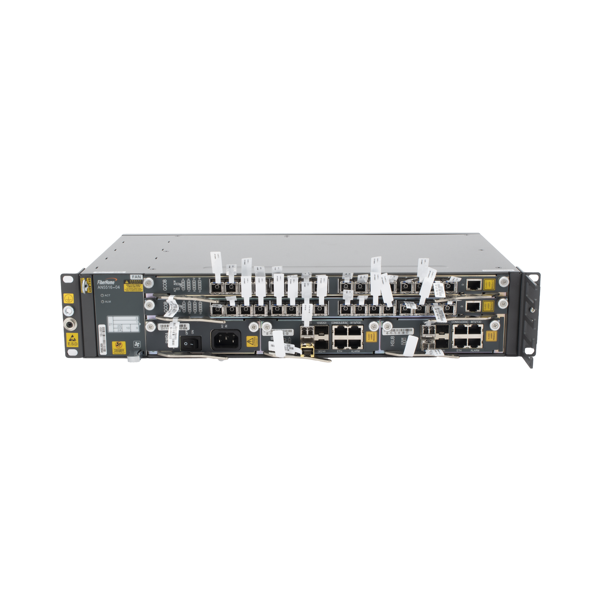 OLT Carrier Class Modular GPON, 2 Ranuras, Incluye 2 Tarjetas de Servicio de 16 puertos GPON, (32 Modulos GPON C+ Incluidos) 1 Fuente de CA, 2 UR, Incluye InstalaciÃ³n de software UNM2000, (Interoperabilidad con ONUÂ´s de Terceros sin Costo)