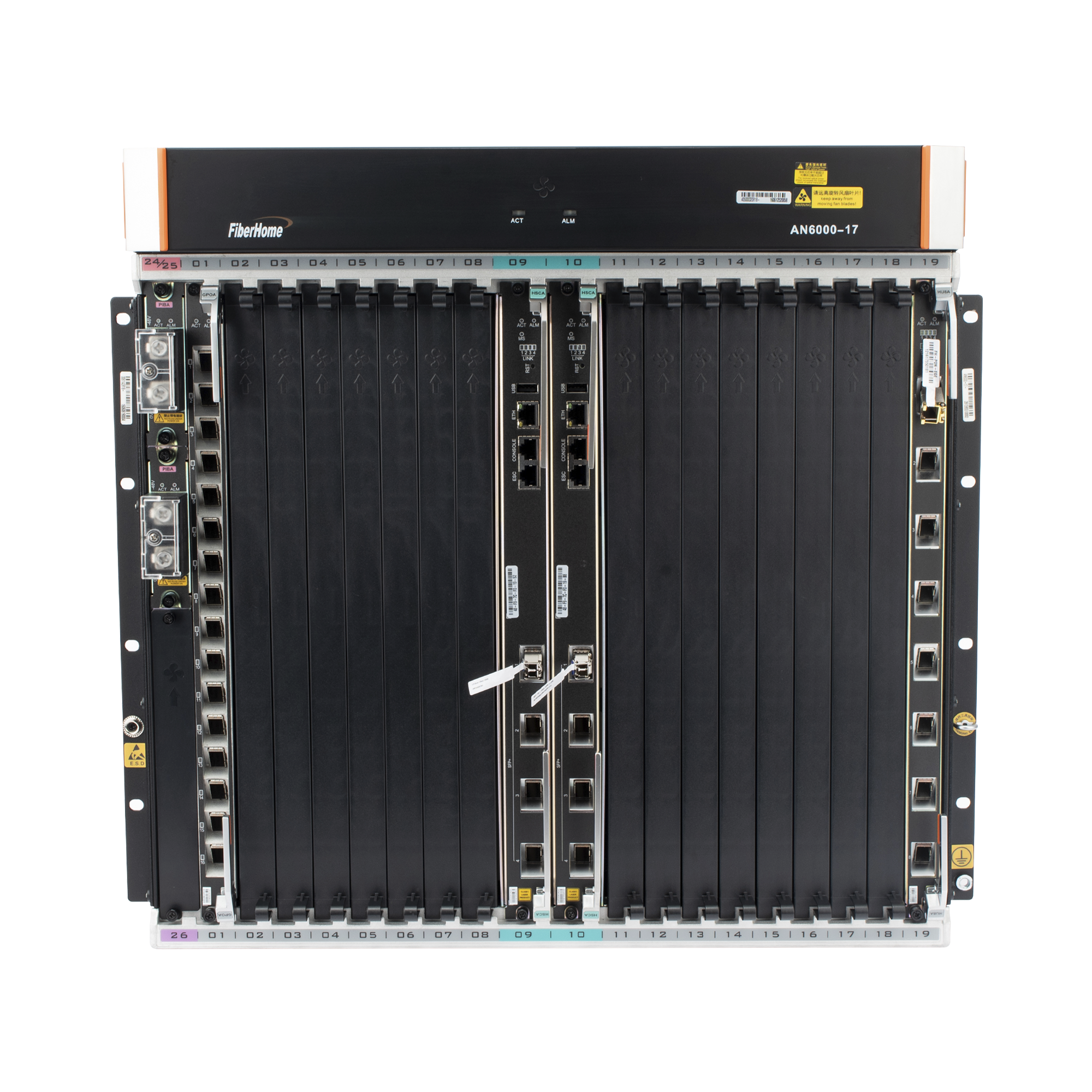 OLT Carrier Class Modular GPON, 16 Ranuras de Servicio, Incluye 1 Tarjeta de Servicio, crecimiento hasta 256 puertos GPON o 128 XGPON, GestiÃ³n por UNM2000, CLI, (Incluye InstalaciÃ³n de Software UNM2000)