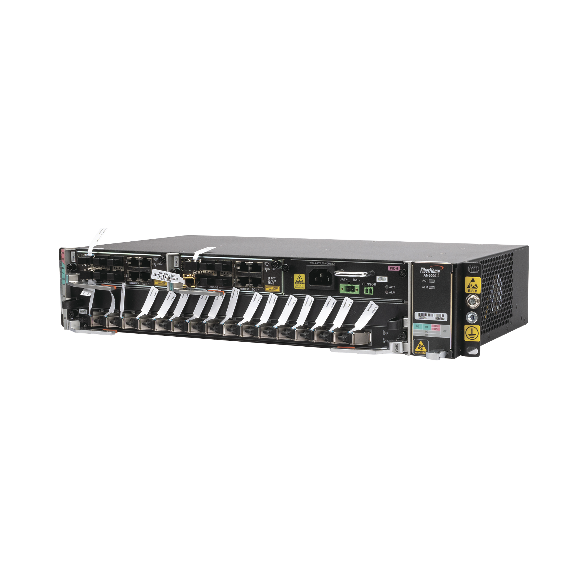 OLT Carrier Class Modular GPON, 2 Ranuras, Incluye 1 Tarjeta GPOA de 16 puertos GPON, 1 Fuente de CA, 2 UR, GestiÃ³n por UNM2000, CLI, Incluye InstalaciÃ³n de Software UNM2000, (Interoperabilidad con ONUÂ´s de Terceros sin Costo)