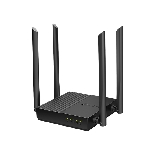 Router InalÃ¡mbrico AC 1200 / Doble Banda MU-MIMO / 1 puerto WAN 10/100/1000 Mbps / 4 puertos LAN 10/100/1000 Mbps / Compatible con EasyMesh / AdministraciÃ³n Web o App Tether
