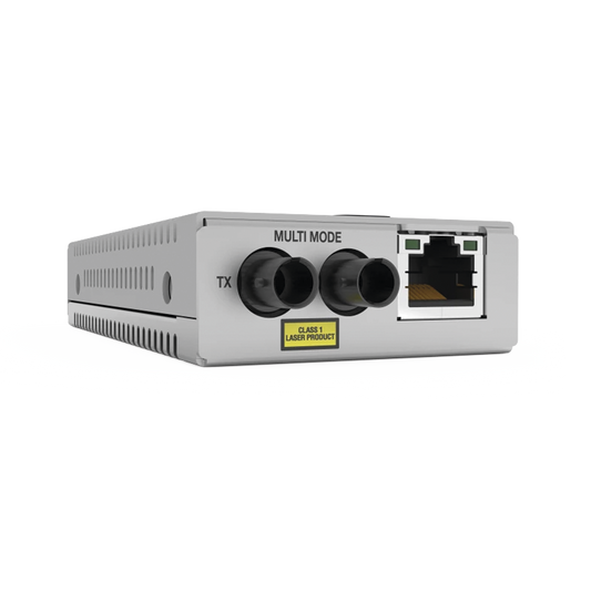 Convertidor de medios Fast Ethernet a fibra Ã³ptica, conector ST, monomodo (SMF), versiÃ³n TAA (Trade Agreement Act)