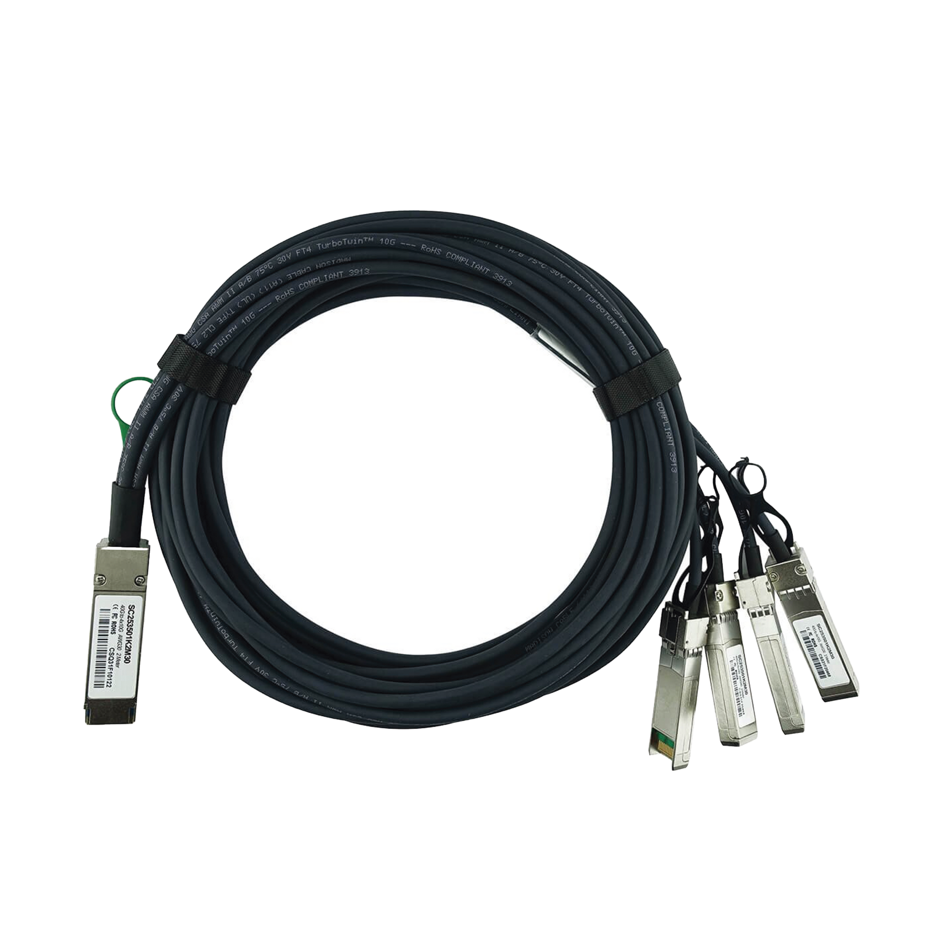 CABLE DE CONEXIÃN QSFP+ 40G a 4 x 10G SFP+ 3 m
