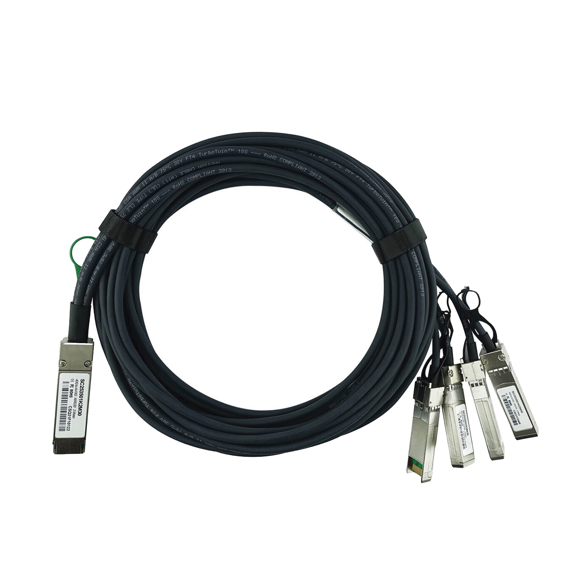 CABLE DE CONEXIÃN QSFP+ 40G a 4 x 10G SFP+ 3 m