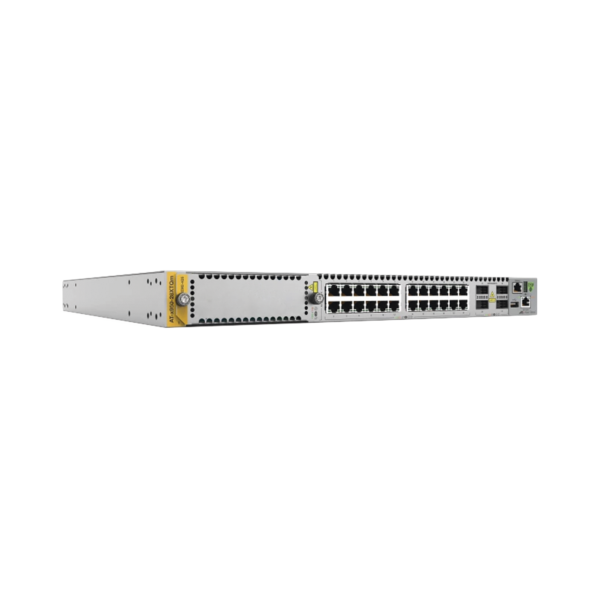 Switch Stackeable Capa 3, 24 puertos 1/2.5/5/10G RJ45, 4 x 40G/100G QSFP+/QSFP28, 1 ranura de expansiÃ³n