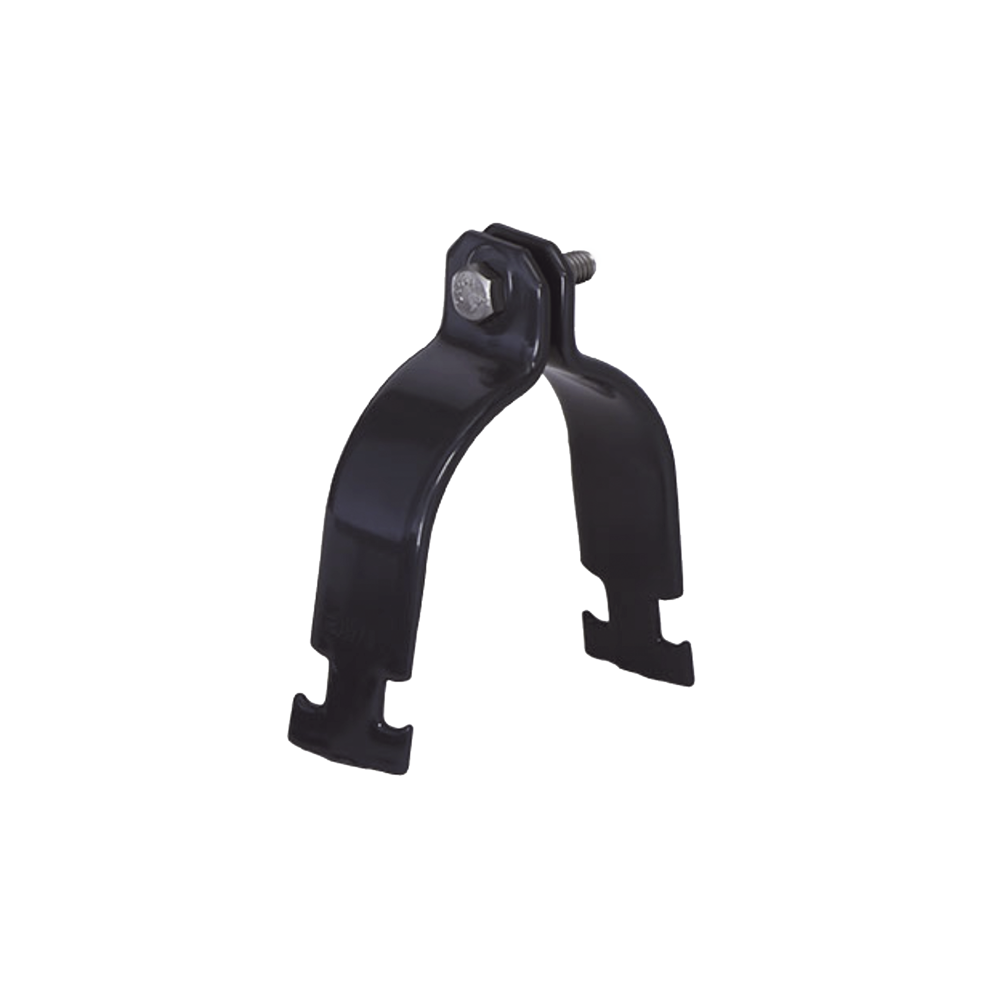 Abrazadera Unicanal con Recubrimiento de PVC de 1 1/4" (32 mm).