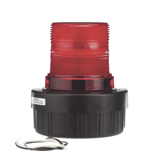 CombinaciÃ³n de intermitente seÃ±al audible/visual, Listado por UL y cUL a 24 VCD color Rojo, hasta 95 dB a 1m