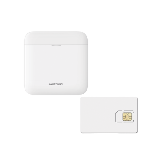(AX PRO) KIT de Alarma AX PRO / Incluye: 1 Hub con baterÃ­a de respaldo / 1 aÃ±o de Servicio de Datos 600MB / Wi-Fi / 3G/4G / Compatible con Hik-Connect P2P
