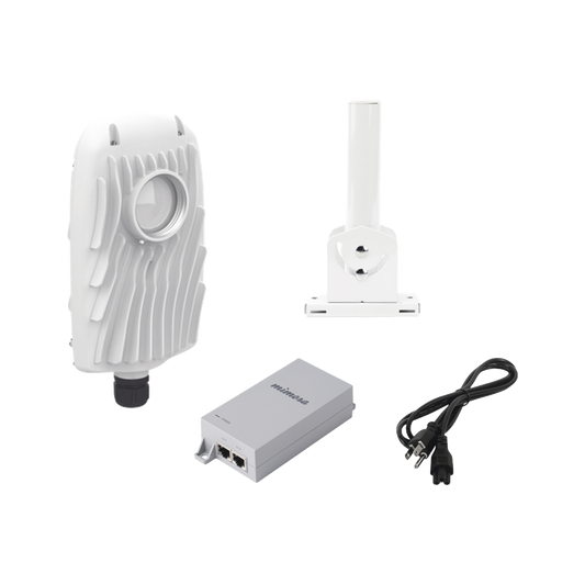 Kit de radios B5X, rango de frecuencia extendida (4.9 a 6.4 GHz),  incluye inyector POE50V, cable de alimentaciÃ³n y montaje universal para tubo o poste o mÃ¡stil