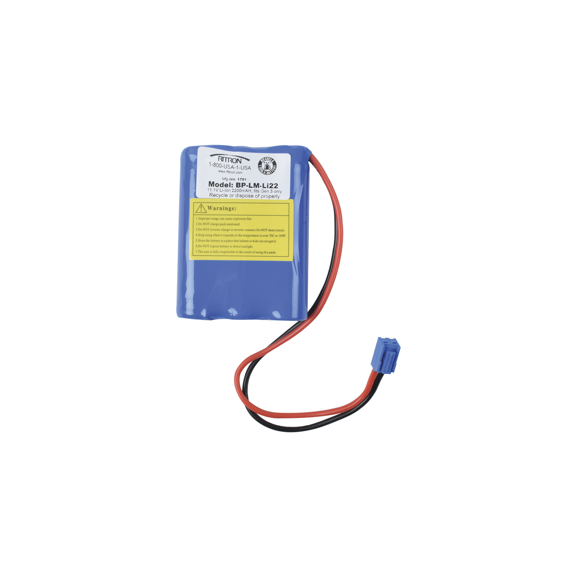 BaterÃ­a recargable 11.1 V 2200 mAh Li-Ion