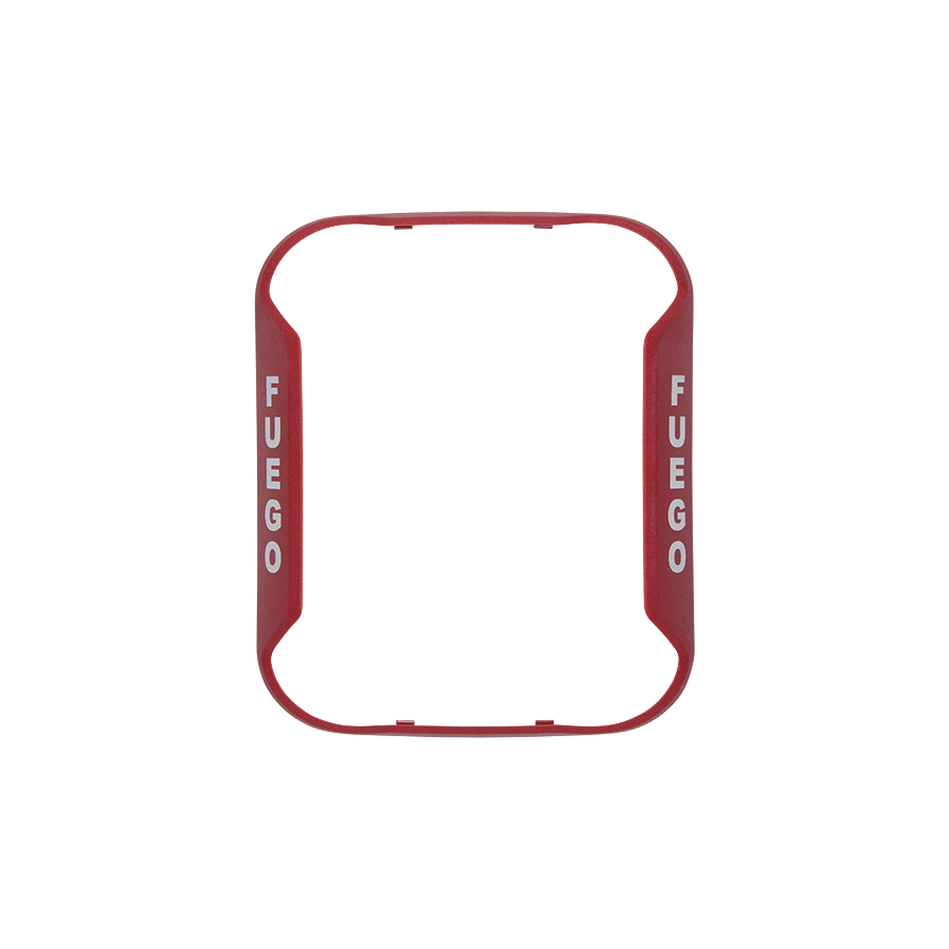 Bisel para Sirenas, Estrobos y Sirenas-Estrobos de Montaje en pared / Color Rojo / Texto en EspaÃ±ol / Paquete con 5 Piezas