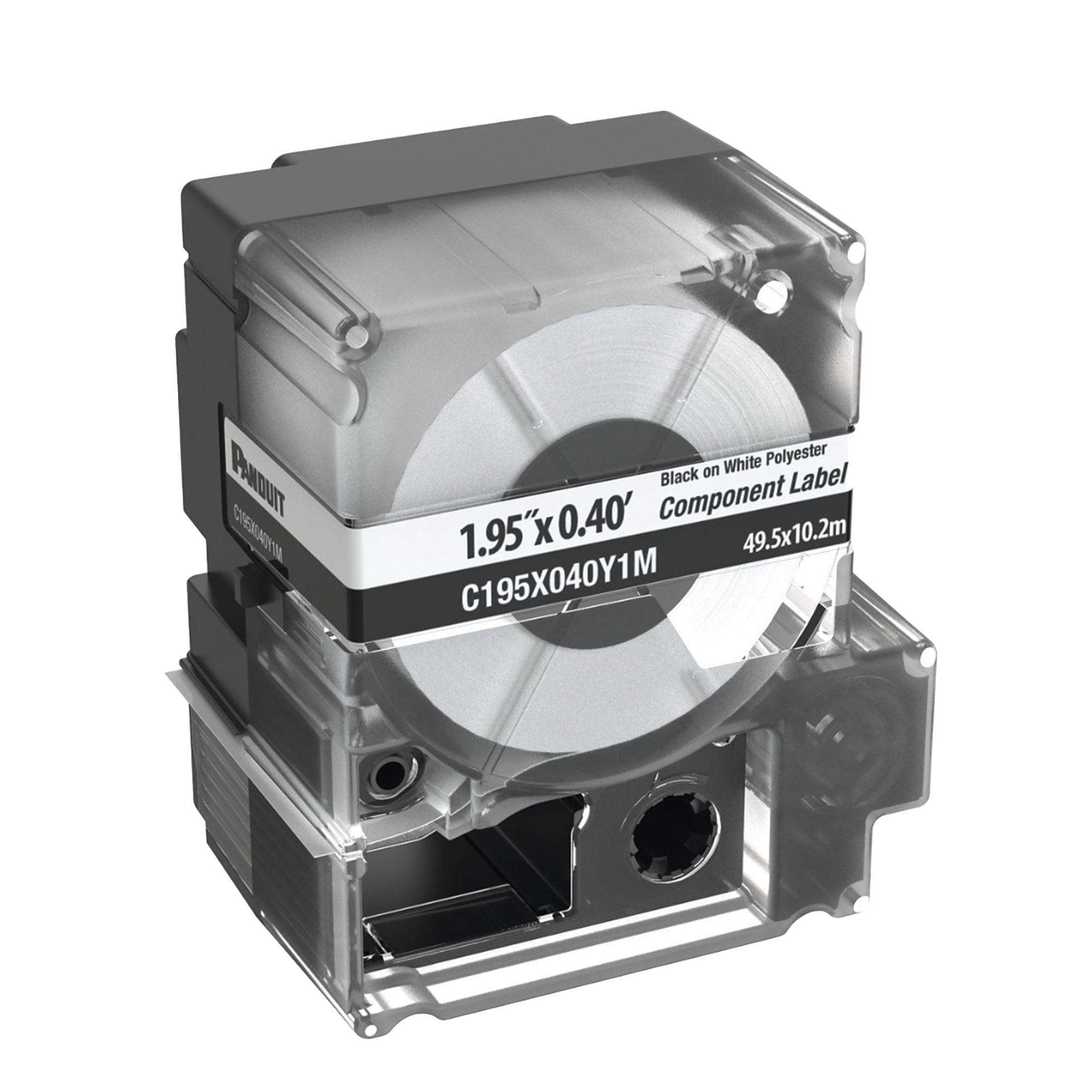 Casete de 125 Etiquetas no Adhesivas, Para Placas de Pared Face Plate, IdentificaciÃ³n de 1 Puerto, Color Blanco