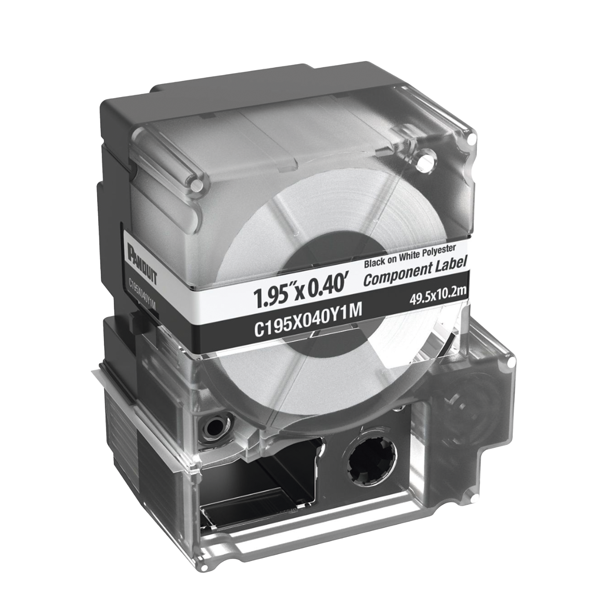 Casete de 125 Etiquetas no Adhesivas, Para Placas de Pared Face Plate, IdentificaciÃ³n de 1 Puerto, Color Blanco