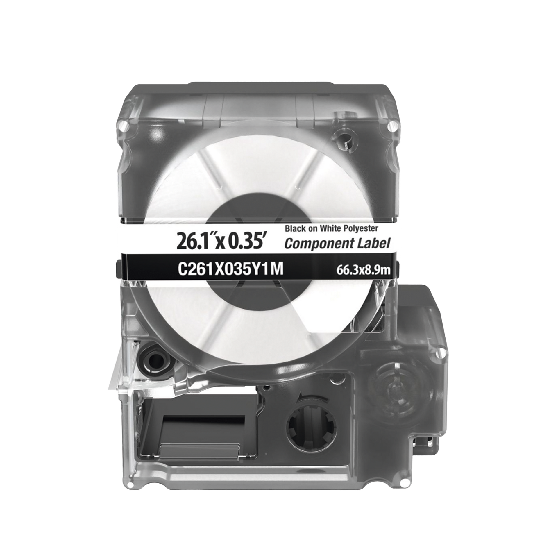 Casete de 100 Etiquetas, Para Placas de Pared, IdentificaciÃ³n de 4 Puertos, Color Blanco