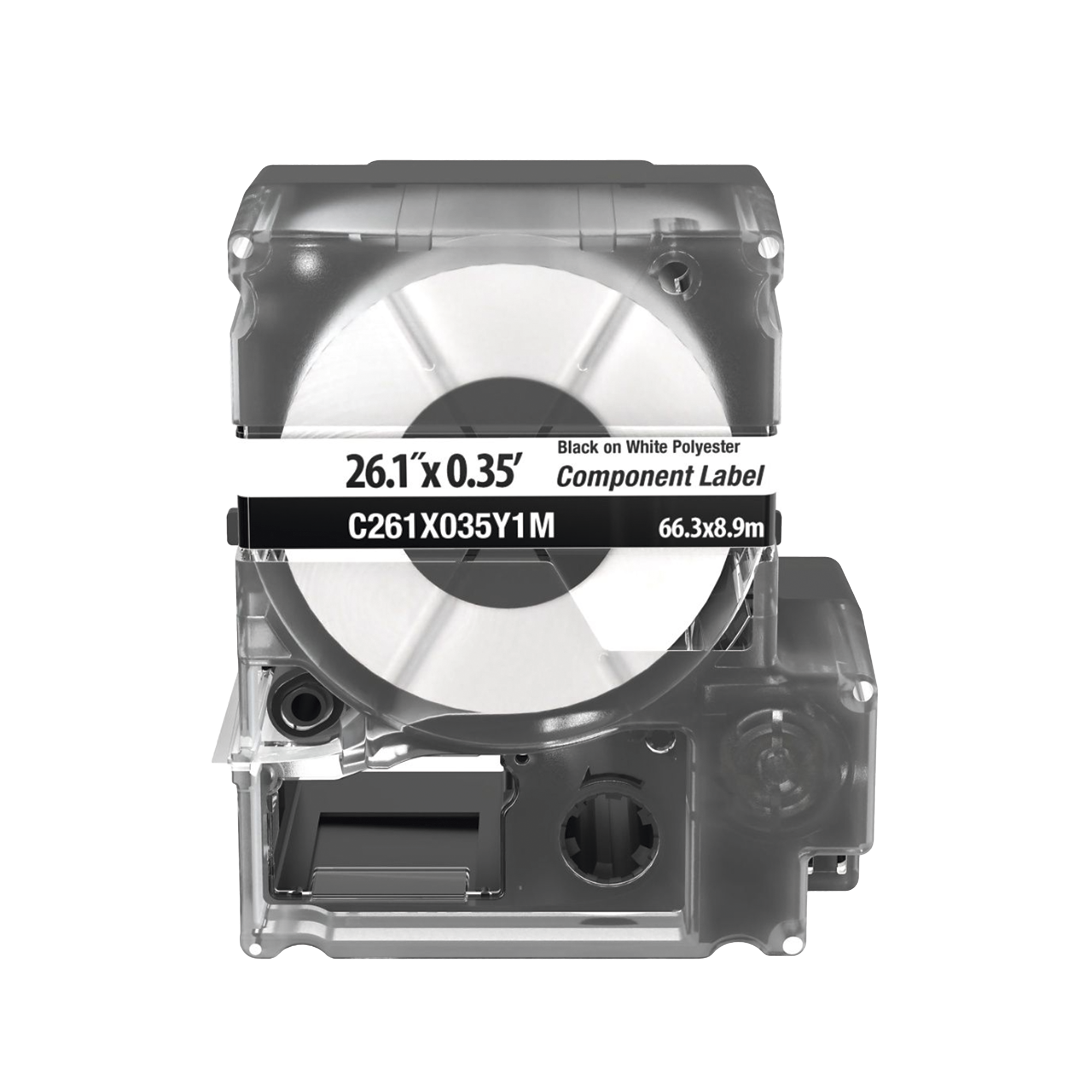 Casete de 100 Etiquetas, Para Placas de Pared, IdentificaciÃ³n de 4 Puertos, Color Blanco