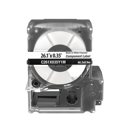 Casete de 100 Etiquetas, Para Placas de Pared, IdentificaciÃ³n de 4 Puertos, Color Blanco