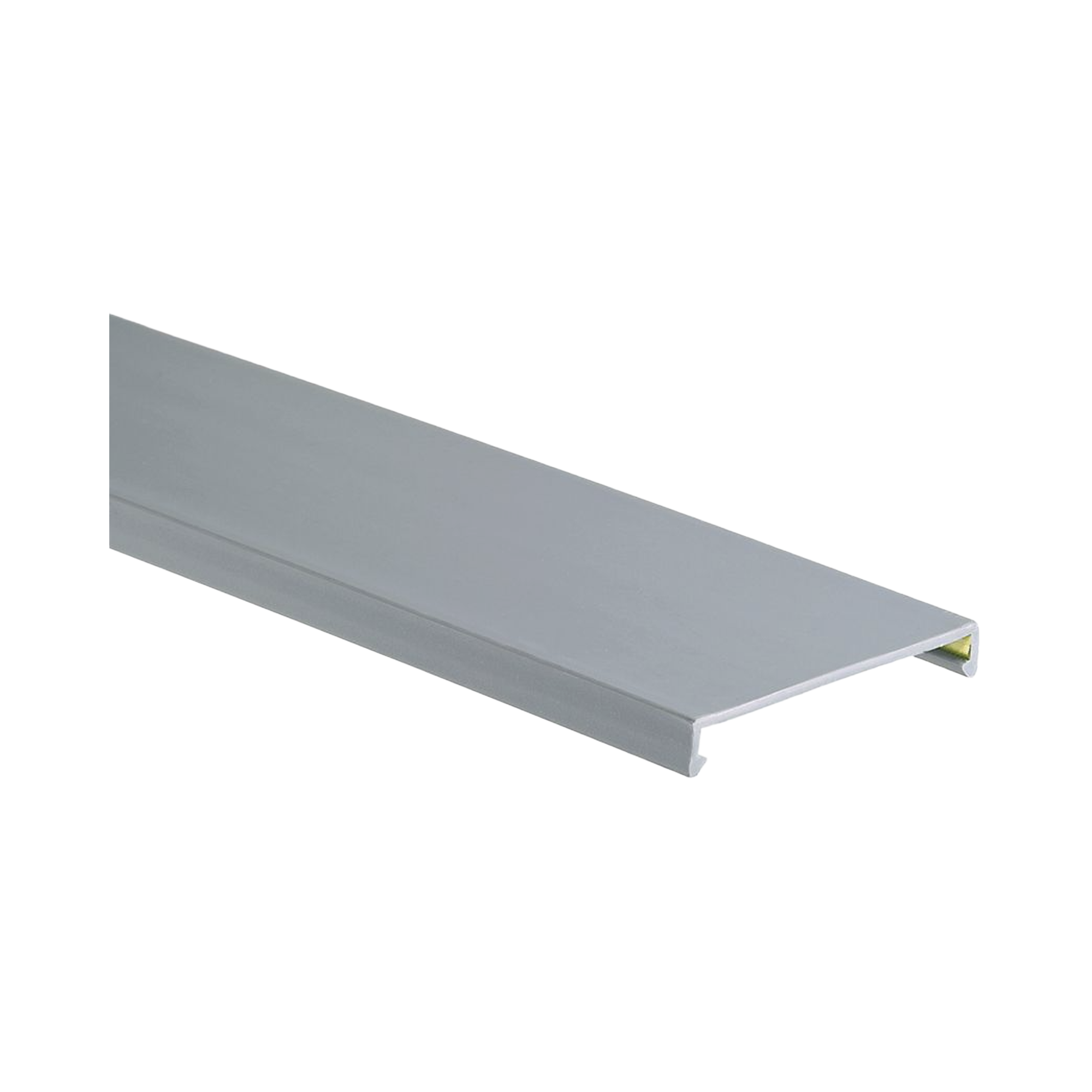 Tapa para Canaleta Ranurada, de 3.25 in de Ancho,  1.38 m de Largo, Color Gris