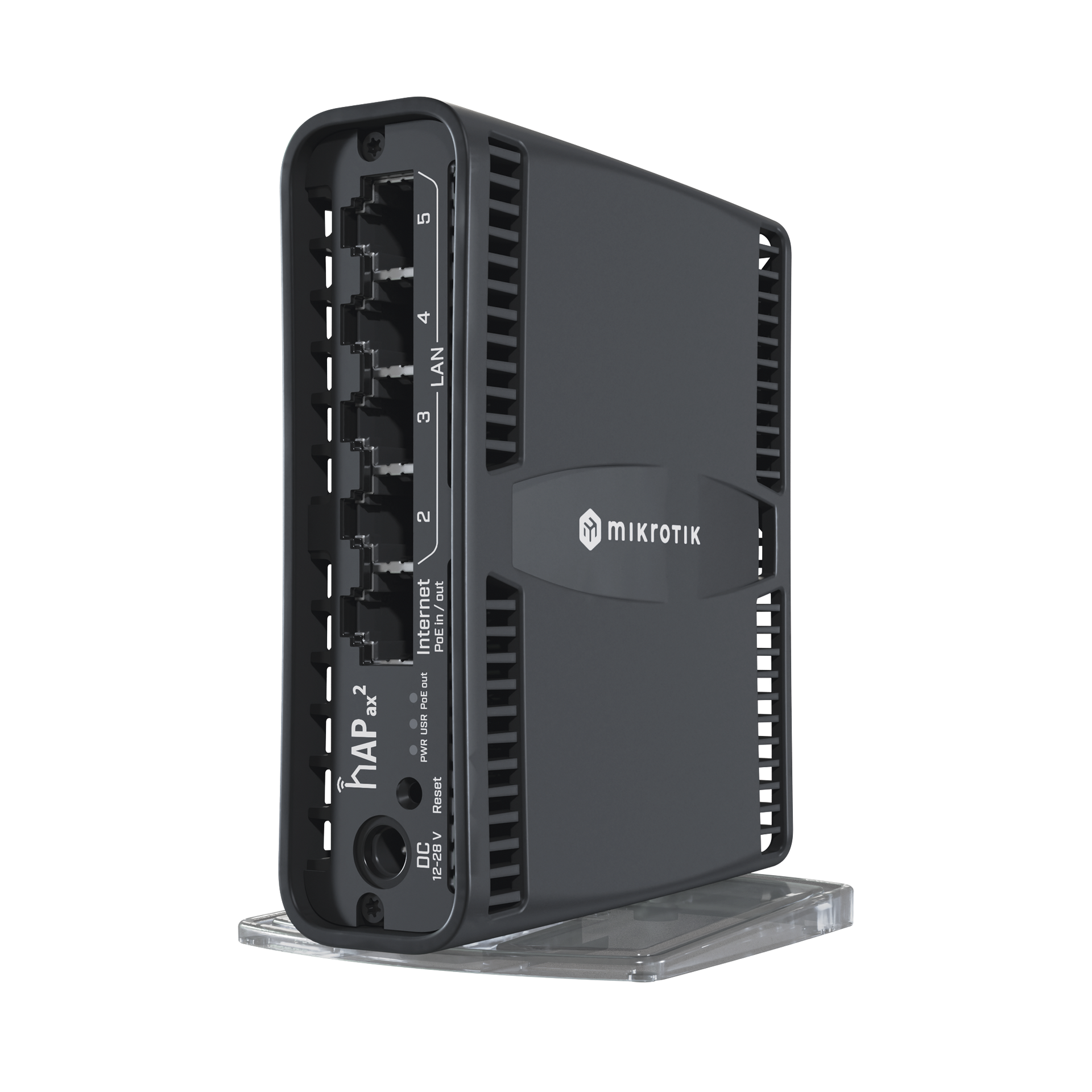 (hAP ax2) Router inalÃ¡mbrico Wi-Fi 6 160mW de Potencia, 5 puertos gigabit, Port 1 PoE in/out