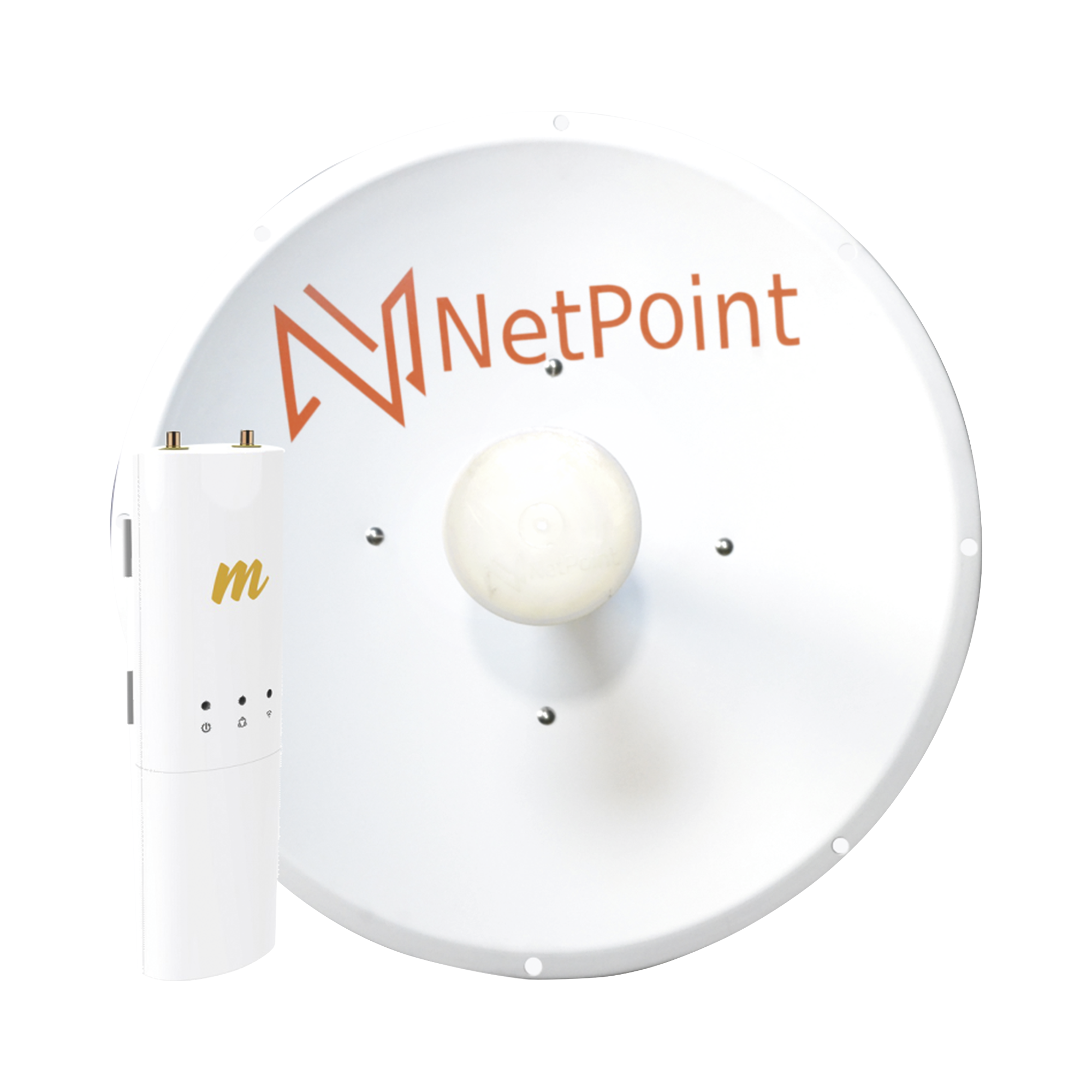 Kit de radio C5C con Antena NP2 de 34 dBi, Frecuencia (4.9-6.2 GHz), ideal para distancia de hasta 50 km, jumpers, PoE y cable de alimentaciÃ³n Incluidos