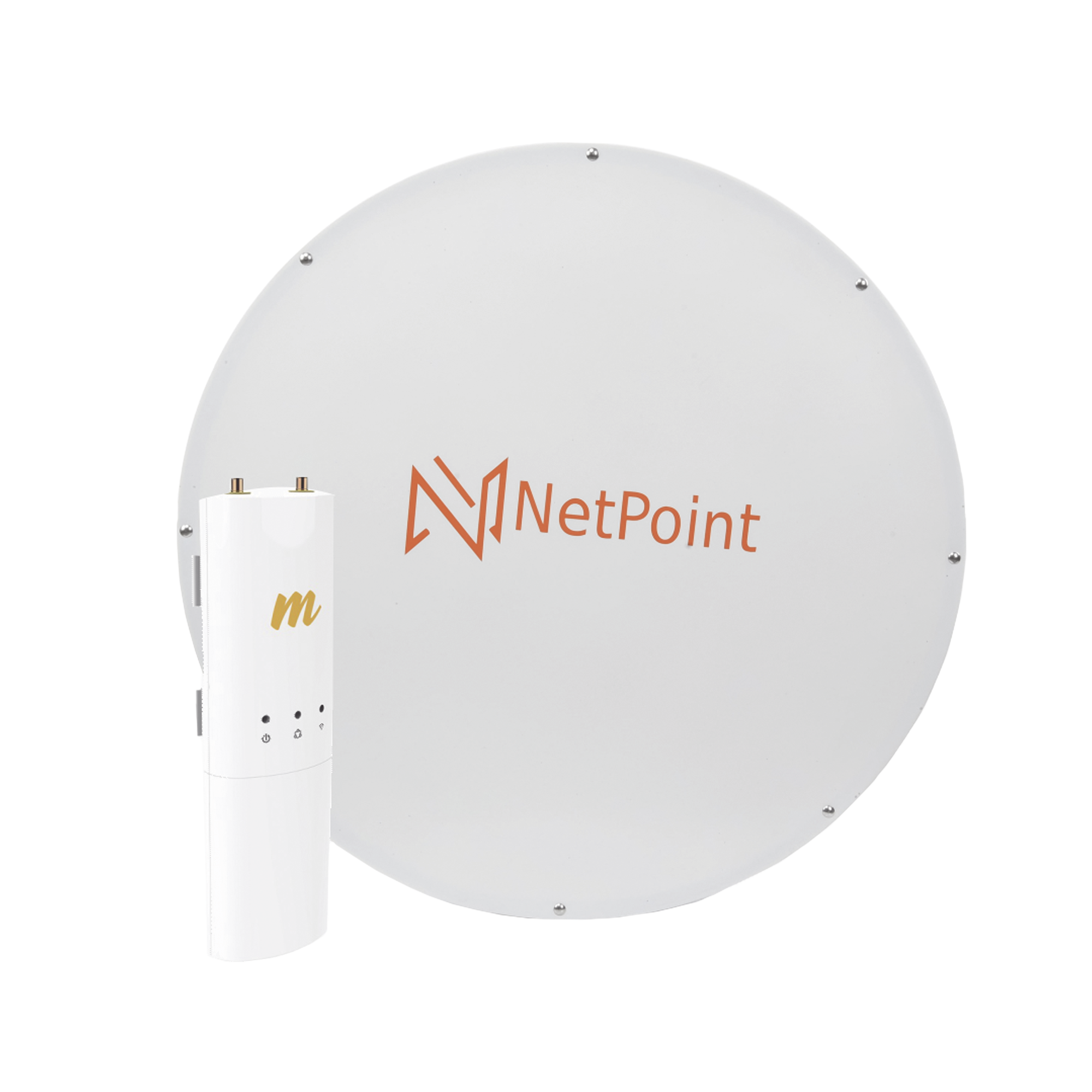 Kit de radio C5C con Antena NPX3GEN3 de 37 dBi, Frecuencia (4.9-6.2 GHz), ideal para distancia de hasta 100 km.