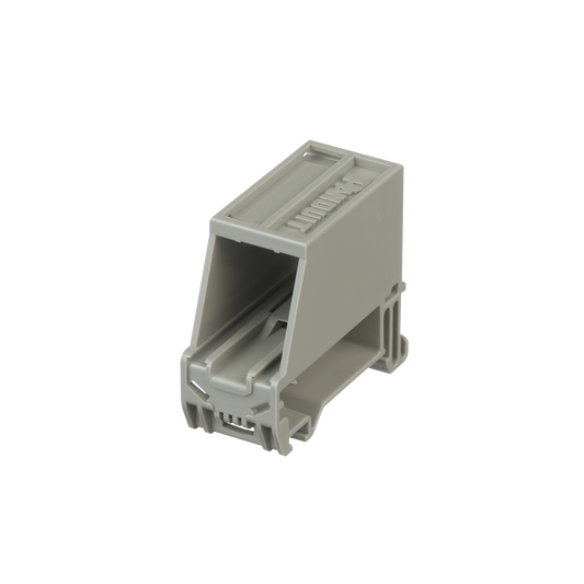 Adaptador de 1 Puerto, Para Conectores Tipo Mini-Com, Blindado, Montaje en Riel Din EstÃ¡ndar de 35mm, Color Gris Internacional