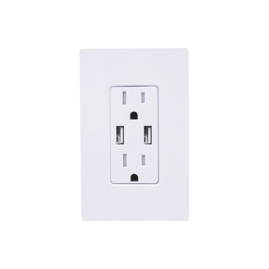 TOMACORRIENTE 15 AMP CONECTOR USB