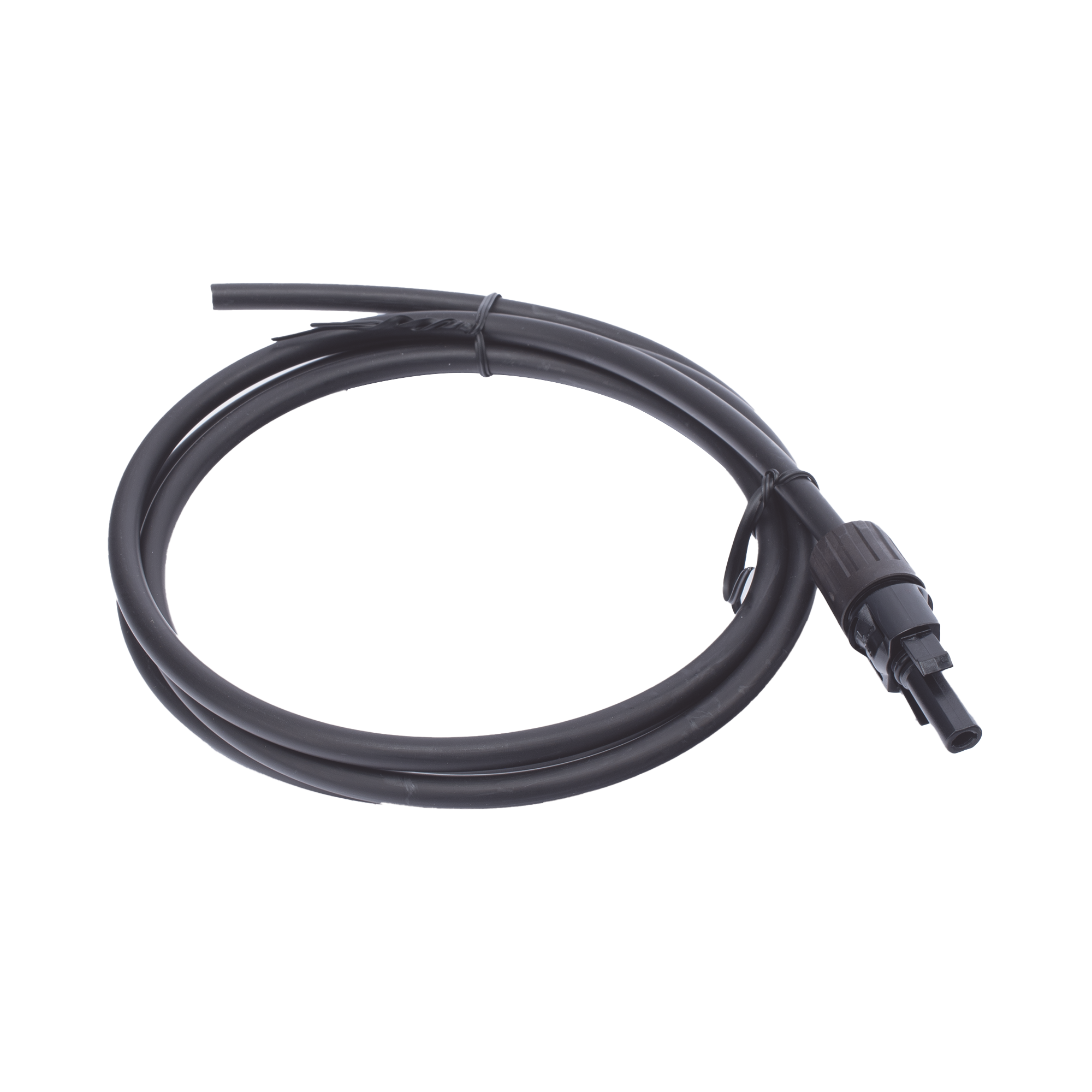 Cable Fotovoltaico 1.5 m, Negro, Calibre 10 AWG con Terminal MC4-H en un Extremo